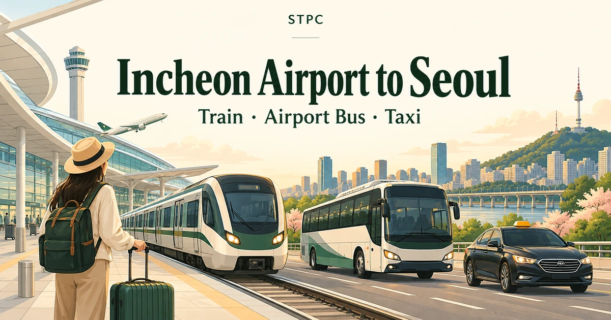 Incheon Airport to Seoul: Trains, Buses and Taxis